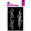 Adhesive Stencil - KI-SIGN - Spiral Tattoo - 12x18 Cm - Repositionable - Mixed