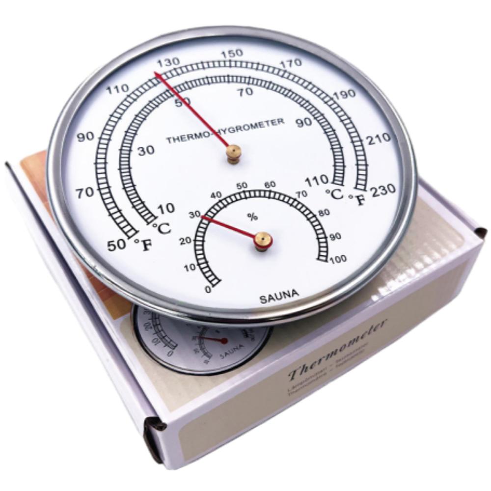 128mm Thermometer Hygrometer High Precision Auto Measure Temperature Humidity Meter for Home Office Easy Reading Display 2