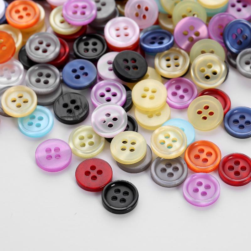 Round 2 Hole Resin Button Sewing Fit Scrapbooking Apparel Crafts Diy Decoration 24PCS