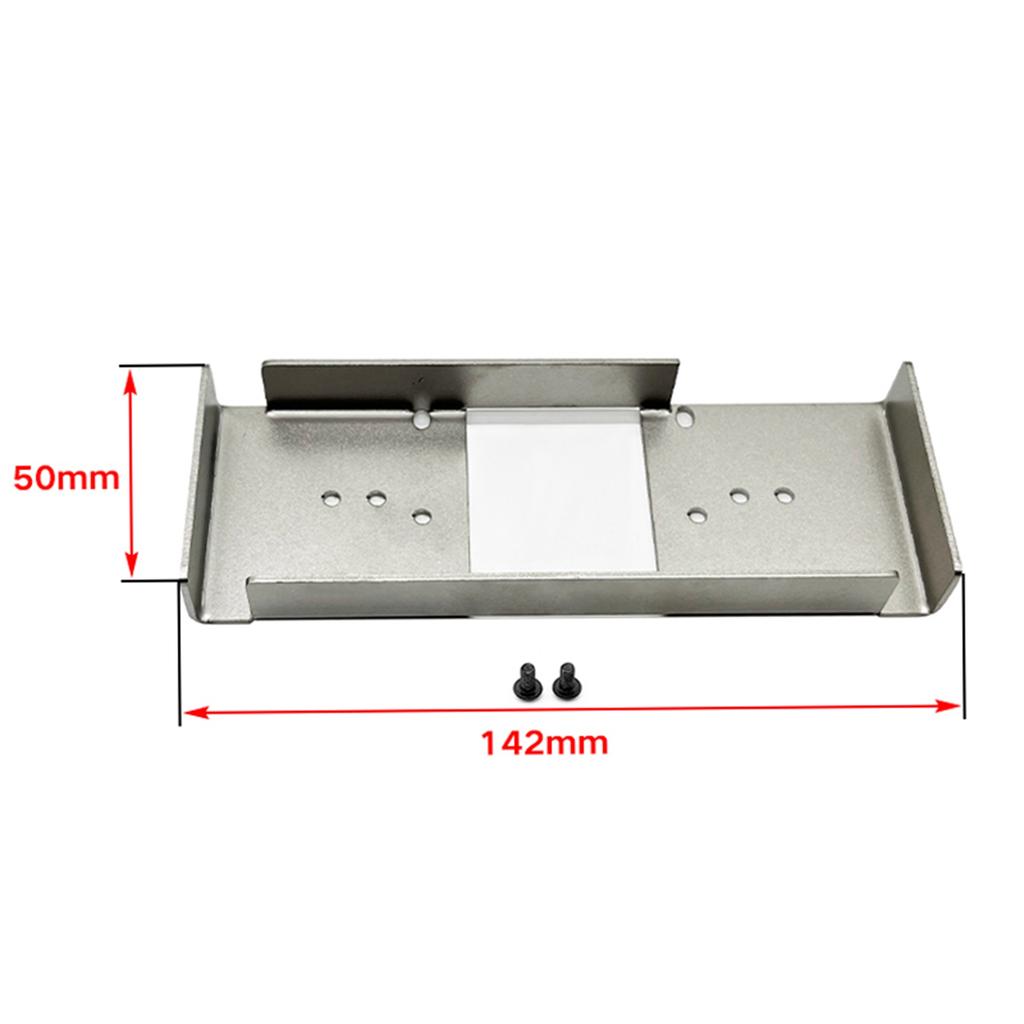 Верхняя пластина второго этажа из нержавеющей стали, сменная пластина крепления батареи для Tamiya 1/14