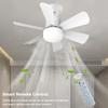 Ceiling Fan with Lights Remote Control Silent Ceiling Fan for Kitchen Bedroom Basement Dining Living Room