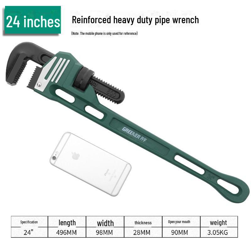 Ключ для труб Green Forest Heavy-Duty, 18-24 дюйма, быстросъемные клещи для водопроводных труб и арматуры