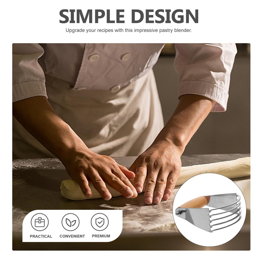 Металлический скребок для нарезки хлеба и масла Ручной блендер Из нержавеющей стали Тесто Кухня Кондитерские изделия