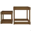 Sand Table - vidaXL - 2 Tables In Solid Pine Wood - Honey Brown - Outdoor - Children