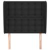 VidaXL Headboard with Ears Black 93x23x118-128 Cm Faux Leather3118034