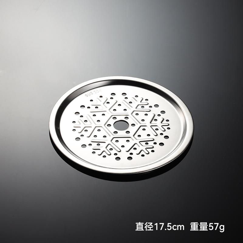 Пароварка из нержавеющей стали 304, многофункциональная, бытовая, небольшая, с рисунком снежинки, съемная ножка, кухонный инструмент