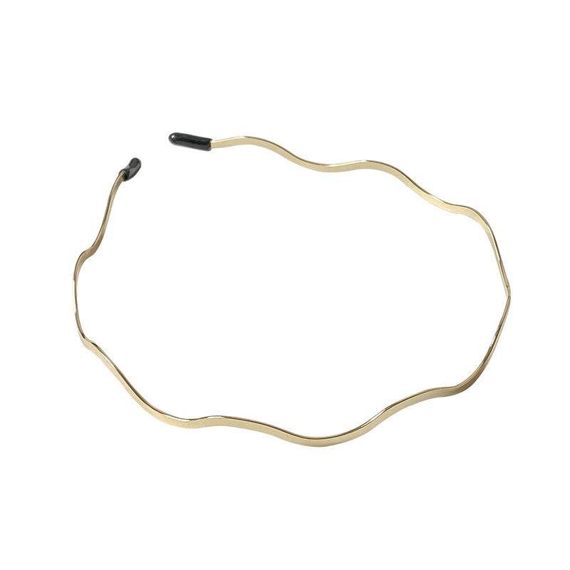 Женский минималистичный металлический тонкий обруч для волос