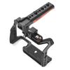 Camera Cage with Top Handle Aluminum Alloy Camera Video Cage with Cold Shoe Mount Numerous 1/4 Inch