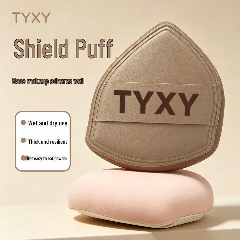 TYXY Щеточка-пуховка Shield Puff - Ультрамягкая двойного назначения для тональной основы и фиксирующей пудры