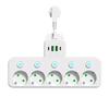 Wall Mounted EU Plug Outlet USB Outlet Electrical Socket Durable Power Strip  Home Offices