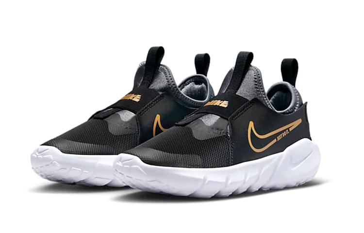 Nike Flex Runner 2 PS 'Черный Металлик Золотой' DJ6040-007