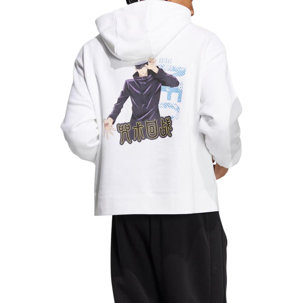 Adidas Neo Sweatshirts Unisex White Hooded Moderate Regular HZ2424