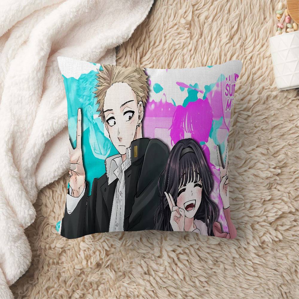 Anime T-The Fragrant Flower Blooms With Dignity Pillow Cushion Cover Pillowcase Living Room Sofa Home Decor Customized