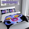 3pcs Kpop Hunter10 pattern bedding set duvet cover set includes duvet cover &pillowcases, perfect all season bedroom decoration & gift