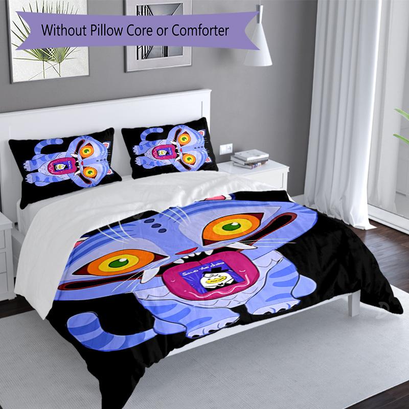 3pcs Kpop Hunter10 pattern bedding set duvet cover set includes duvet cover &pillowcases, perfect all season bedroom decoration & gift