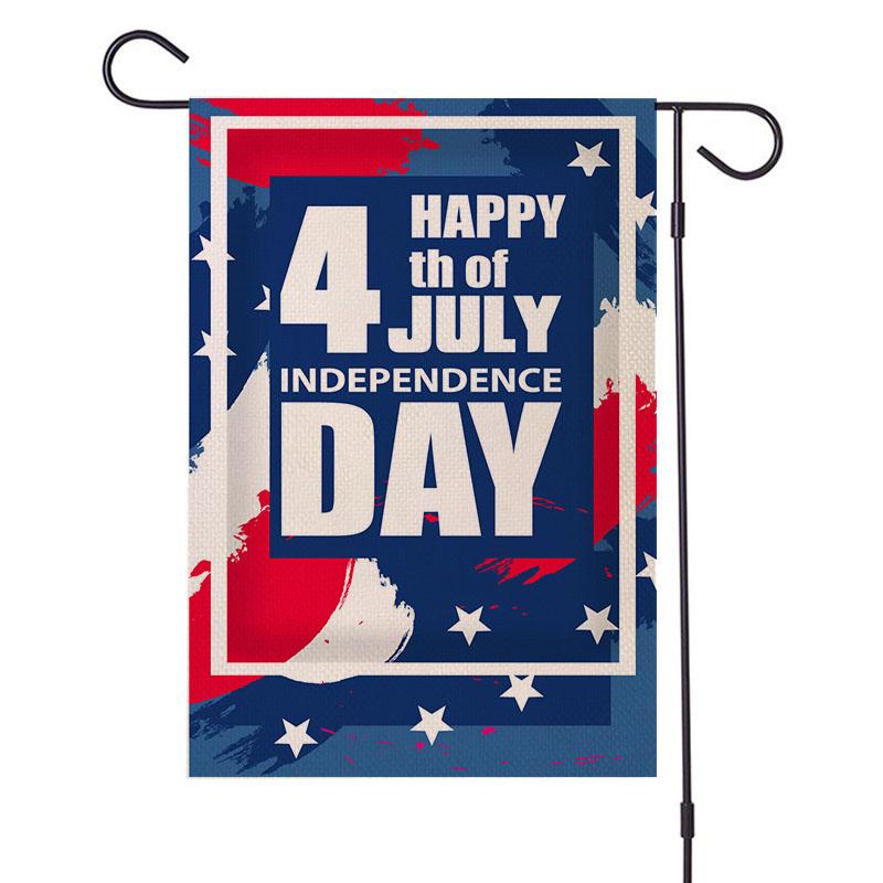 Патриотический флаг One Nation Under Welcome Garden Flag Inch Двусторонний баннер для украшения улицы в честь Дня независимости и Дня памяти