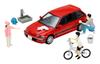 DioColle 64 Car Wash Honda Civic 25XT with Exclusive Accessories Completed Miniature Car Set 1/64 #CarSnap02a (TLV-NEO Color) &