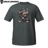 Angry Cartoon Wolf Shirt | Grumpy Growling Werewolf Tee Unisex T-Shirt