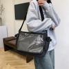 Clear Badge Display Shoulder Bag PVC Crossbody Bag Casual Transparent Pocket Itabag  JK