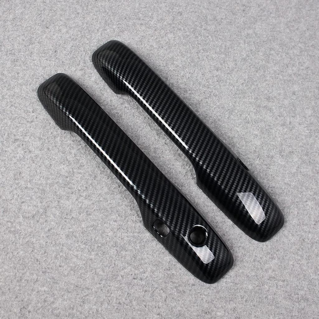 Fits the New Vezel 2nd Generation RV Series 2021 Onwards Door Outer Handle Cover Garnish Door Knob Bowl Panel Protector Bezel Frame Carbon [Just Fit]
