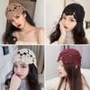Hollowed Out Beret Cap Casual Sun Visor Breathable Skullies Hat Women