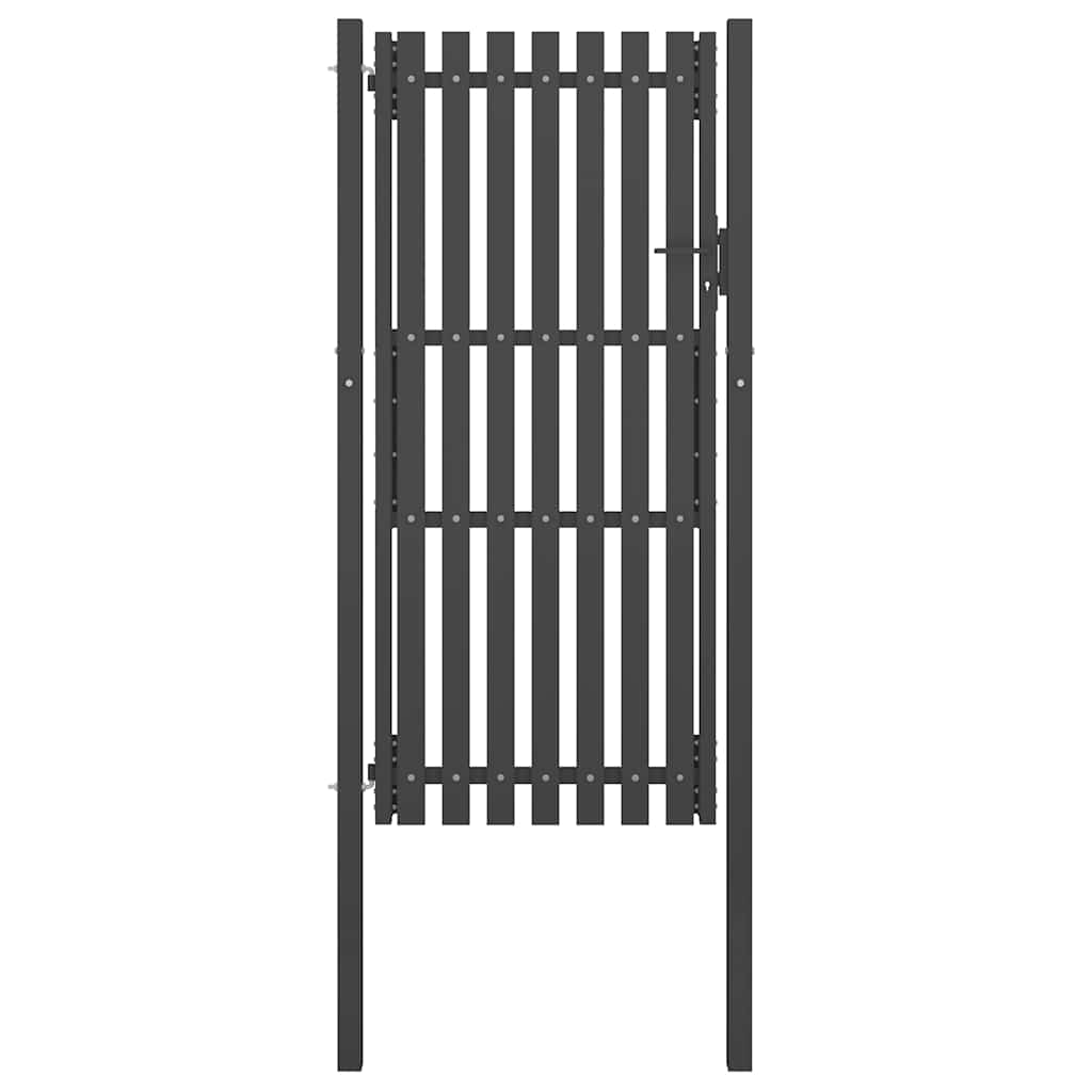 Steel Garden Gate 100 x 200 cm Anthracite