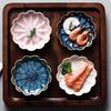 Japanese Ceramic Lotus Leaf Plate - Perfect for Snacks, Seasoning, Cold Dishes, Sushi, and Sauces.