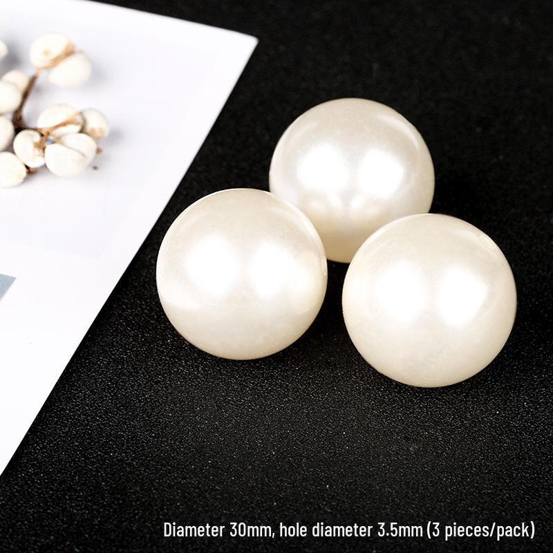 3-30mm Glossy Imitation Pearl Beads for DIY Jewelry: Hairpins, Bracelets, Necklaces, and Decorative Accessories.