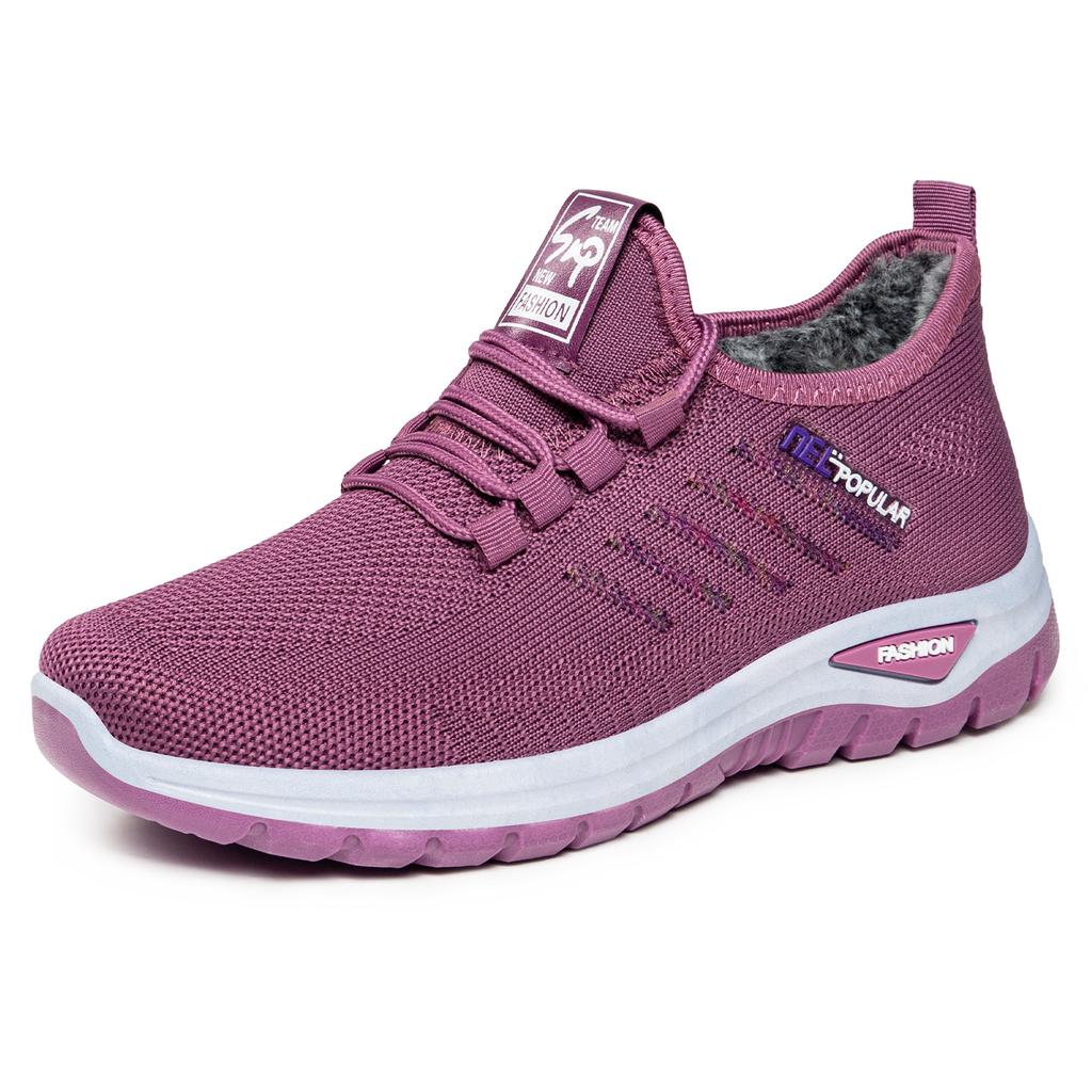 Обувь женская пара большой размер женская обувь летающая тканая дышащая повседневная обувь универсальная мягкая подошва легкая спортивная обувь с мелким вырезом одинарная туфля