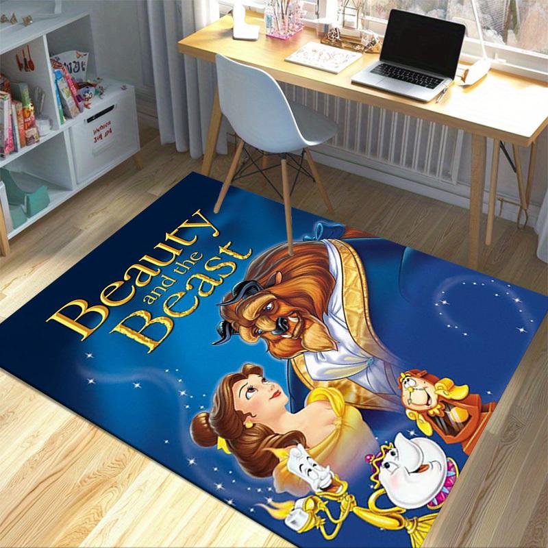 1pc. Beauty and the Beast Theme Rug for Home Office Chair Cover Outdoor Decoration Giftz0410106