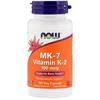 Now Foods MK-7 Vitamin K-2 100mcg Veggie Capsules, 120 Pieces, 120 Tablets, 1 piece,Korean Health Food