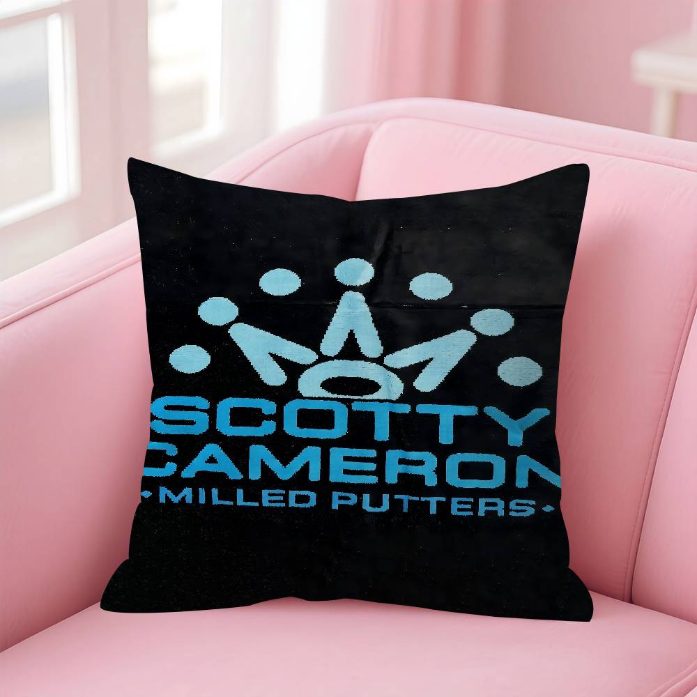 SScotty CCameron Maple Design Cushion Cover Happy Autumn Harvest Decor Holiday Decorati Pillow Cover