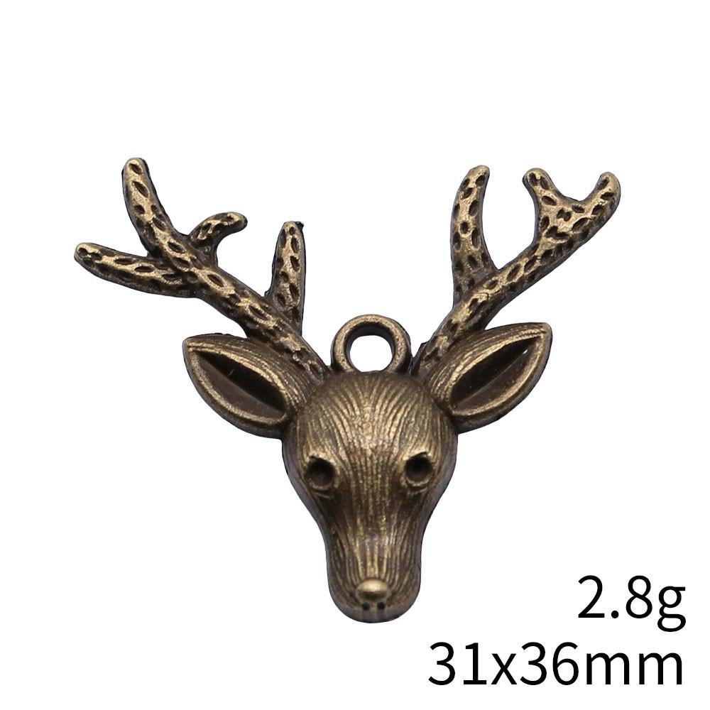 NewArrivals Charms For Jewelry Deer Christmas Day Charms Pendant Audience Bracelet Pendant