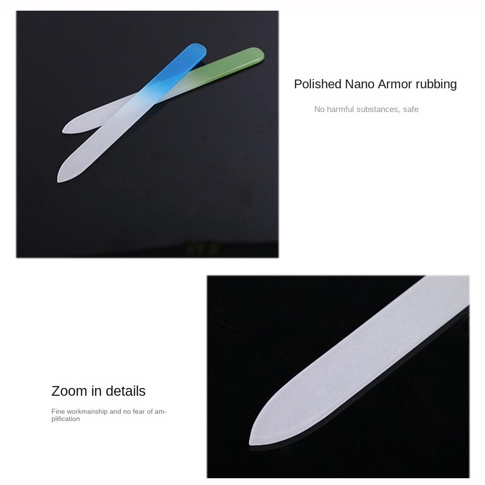 Прочная Пилка для Ногтей Нано-Стекло Полировочный Стикер Профессиональная Полоска для Полировки Ногтей Салон Красоты