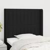 VidaXL Headboard with Ears Black 93x16x118-128 Cm Fabric3119802