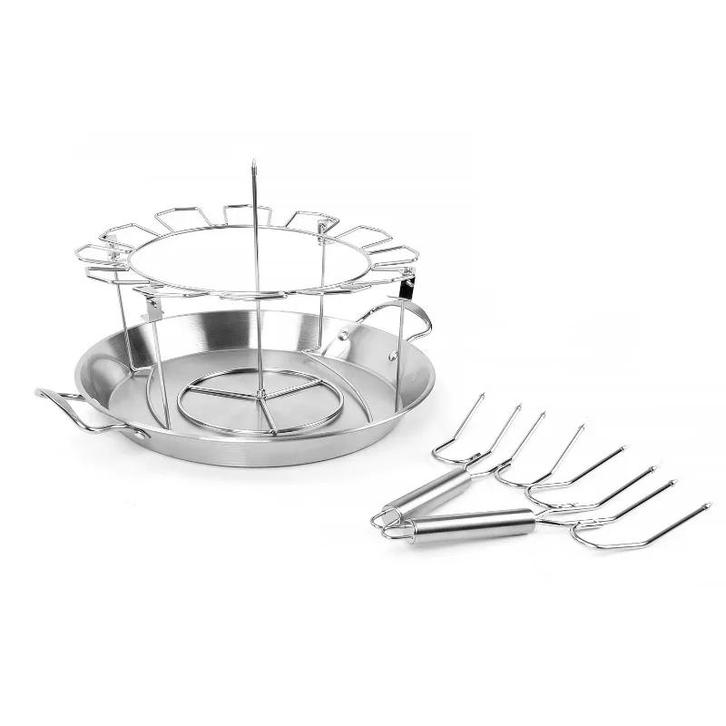 Нержавеющая сталь жареная куриная тарелка подставка для куриных ножек гриль-барбекю инструменты для барбекю на открытом воздухе