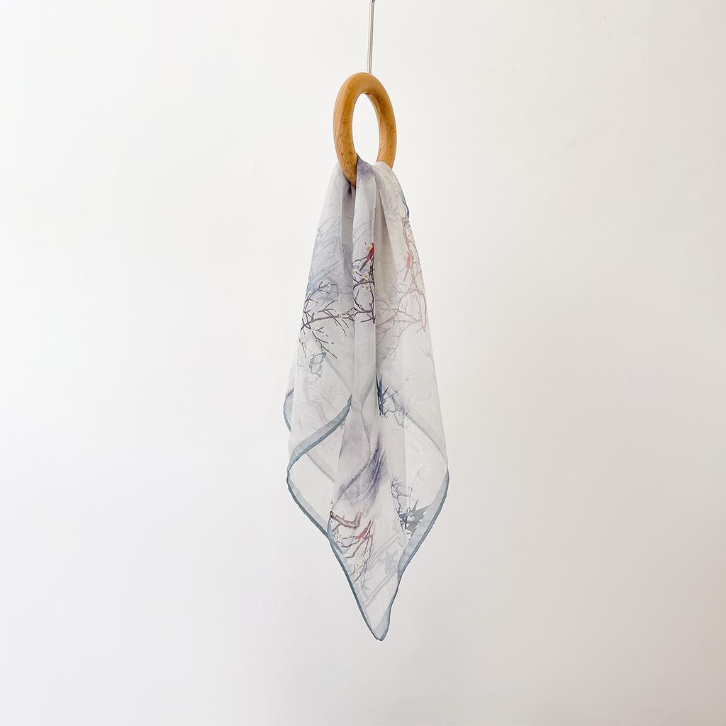 Luxury Square Scarf For Women Hijab Hair Bands Neckerchief For Beach Decoration Female Satin Shawl Ribbon Headband Wraps Bandana