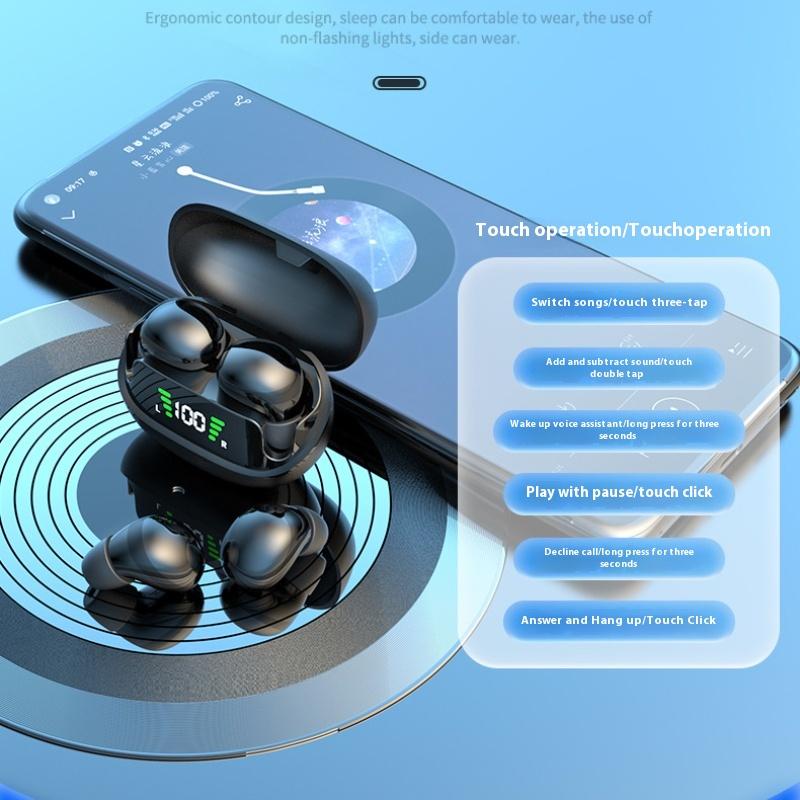 Ultra-small Mini Wireless Bluetooth Headset Invisible In-ear Running Waterproof Noise Reduction