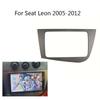 Рамка для магнитолы Double Din для Seat Leon 2005-2012 Левый руль Панель для головного устройства Навигация GPS Панель для переоборудования приборной панели