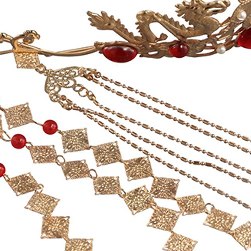 Step Shake For Girl Hair Disk Women Hair Fork Hanfu Hair Sticks Tassel Hairpins Hair Accessories