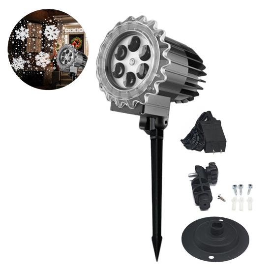 Хэллоуин Проектор Свет Вращающийся Снег Падающий Проектор Лампа Водонепроницаемый Легкая Установка В помещении На улице Праздничный Ночник Проектор