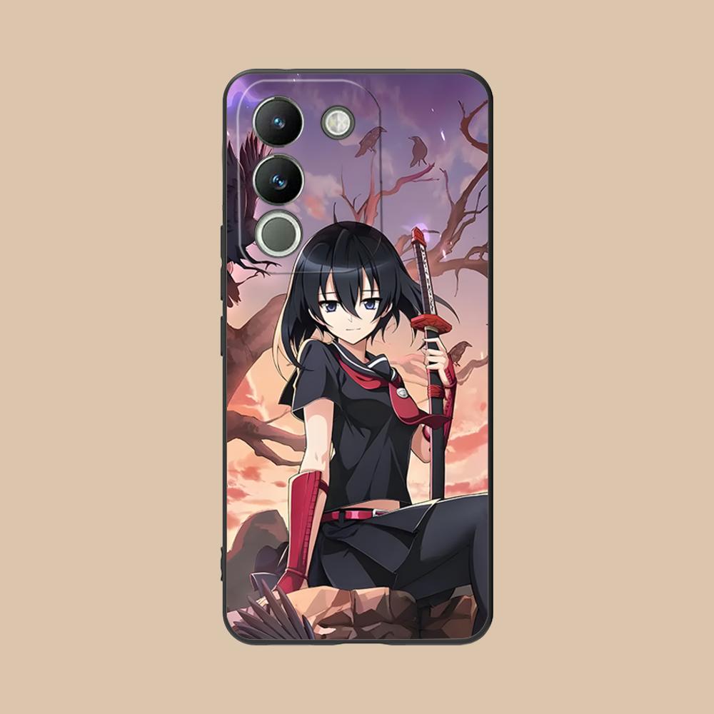 Матовый ТПУ чехол для мобильного телефона Akame Kurome для VIVO V60 V50 V40 V30 V29 V27 V25 V23 Pro Lite 5G Цветной печатный чехол