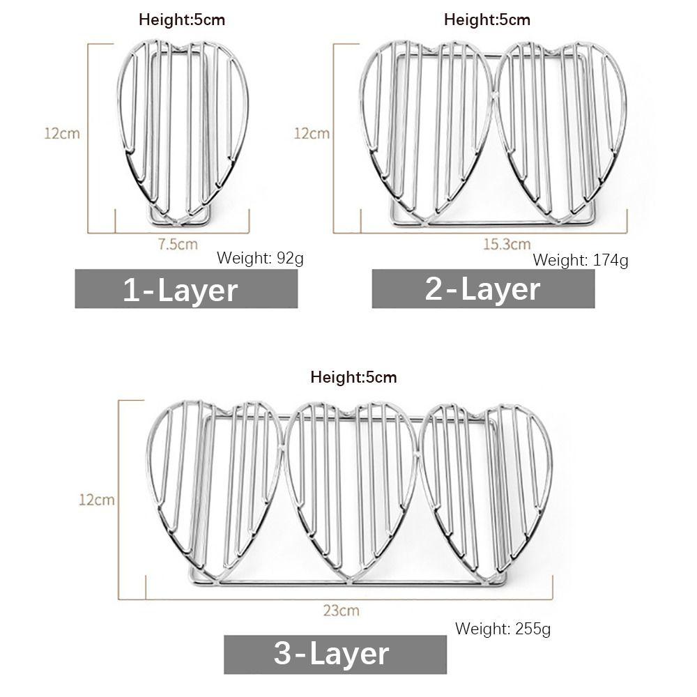 304 Stainless Steel Taco Holder Stands Multi-layer Pies Display Rack Taco Tray Plates  Pancake