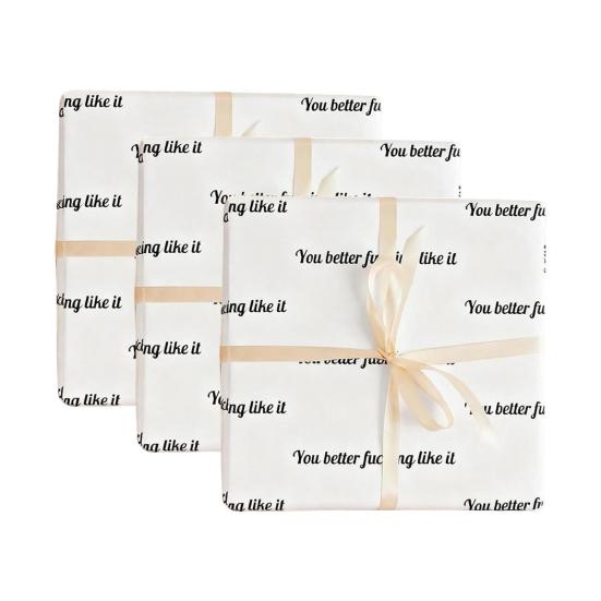 Тебе лучше это понравится Оберточная бумага Смешная грубая подарочная упаковка для взрослых Саркастическая упаковка для вечеринки по случаю дня рождения, Рождества, праздника для мужчин и женщин