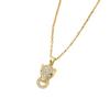 Leopard Head Titanium Steel Clavicle Necklace - Light Luxury, Fade-Resistant, Versatile Pendant for Women