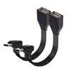 Плоский силиконовый OTG кабель-адаптер Type C на USB 2.0 для подключения флешек, кардридеров, мышей, клавиатур