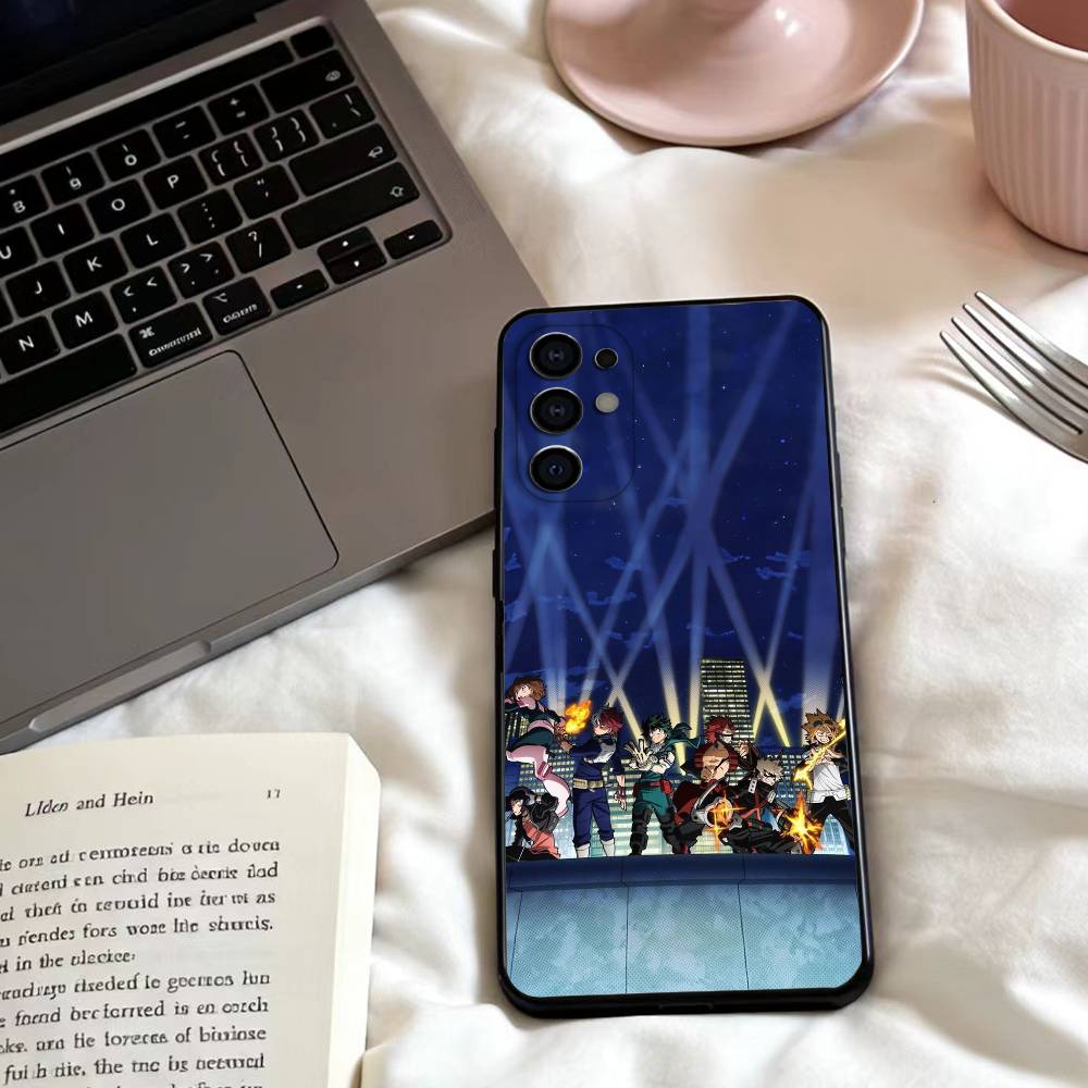 Чехол для телефона B-Boku no Hero A-Academia для Samsung S25,24,23,22,30,21,10,9,Ultra,Plus,Lite,FE,4,5 G Мягкий черный чехол