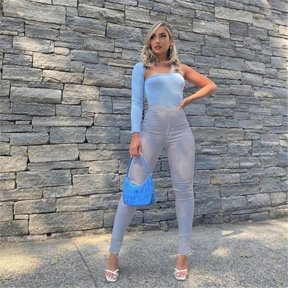 Сексуальные брюки-карандаш с высокой талией и карманами