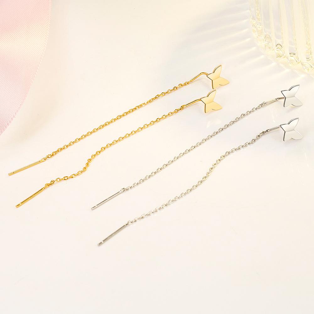 Romantic, Elegant, Cute, Light Dance Butterfly Earrings, Superfairy Temperament Butterfly Earrings, Long Earrings.