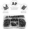Motorcycle Fairing Bolt Kit,Car Accessories Fairing Bolt Kit,177 PCS Motorcycle Fairing Cowling Screws Bolts,Aluminum Fairing Bolts Nut Clips